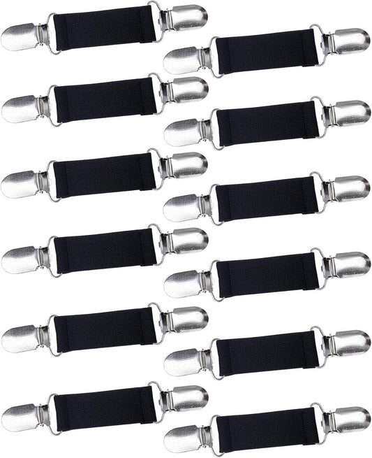 12 Pieces Dress Clips Back Cinch Set, Shirt, Sweater, Clothes, Mitten, Shawl, Waist Clips for Women Men