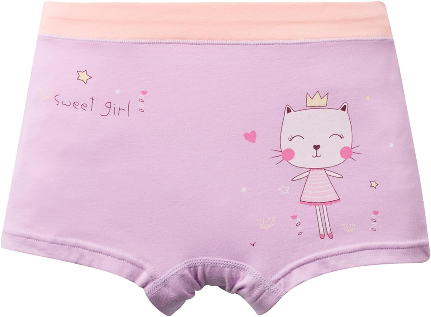 Little Girls Cotton Boy Shorts Toddler Panties Baby Princess Underwear (Pack of 5)