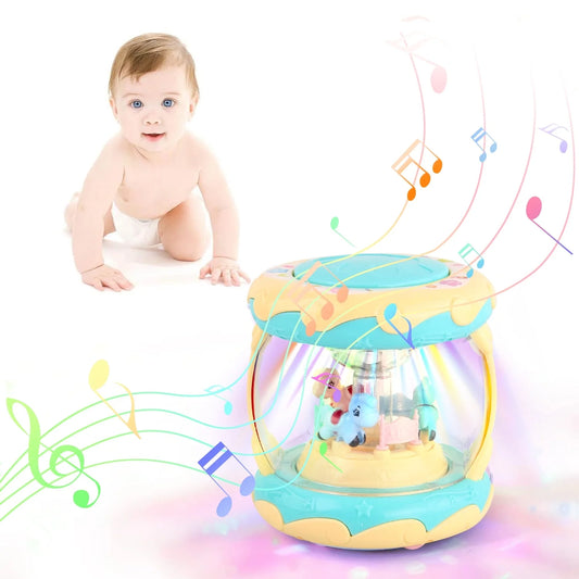 Toddler Toy for 1 Year Old - Rotating Light up Musical Toy - Learning Toys for Baby 6 to 12 Months - Birthday Gifts for Kids 1 2 Years Old Boys Girls