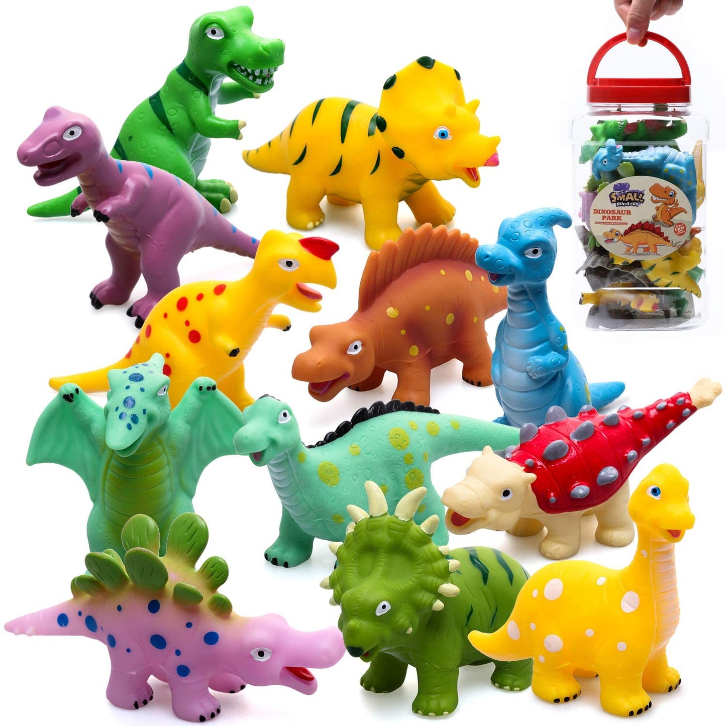 Dinosaur Bath Toys - Squirt & Pool Toys for Kids