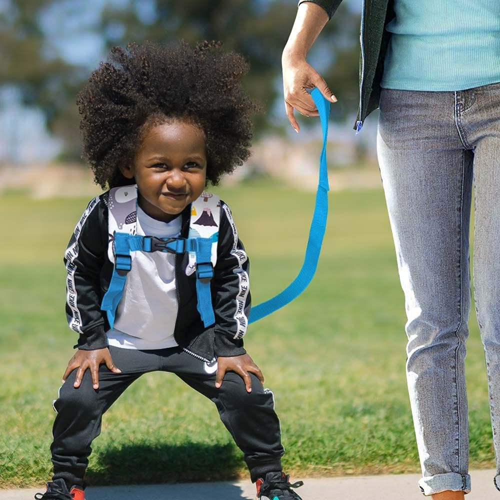 Toddler Backpack with Leash, 9.5" Baby Dinosaur Safety Leashes Removable Tether Bookbag