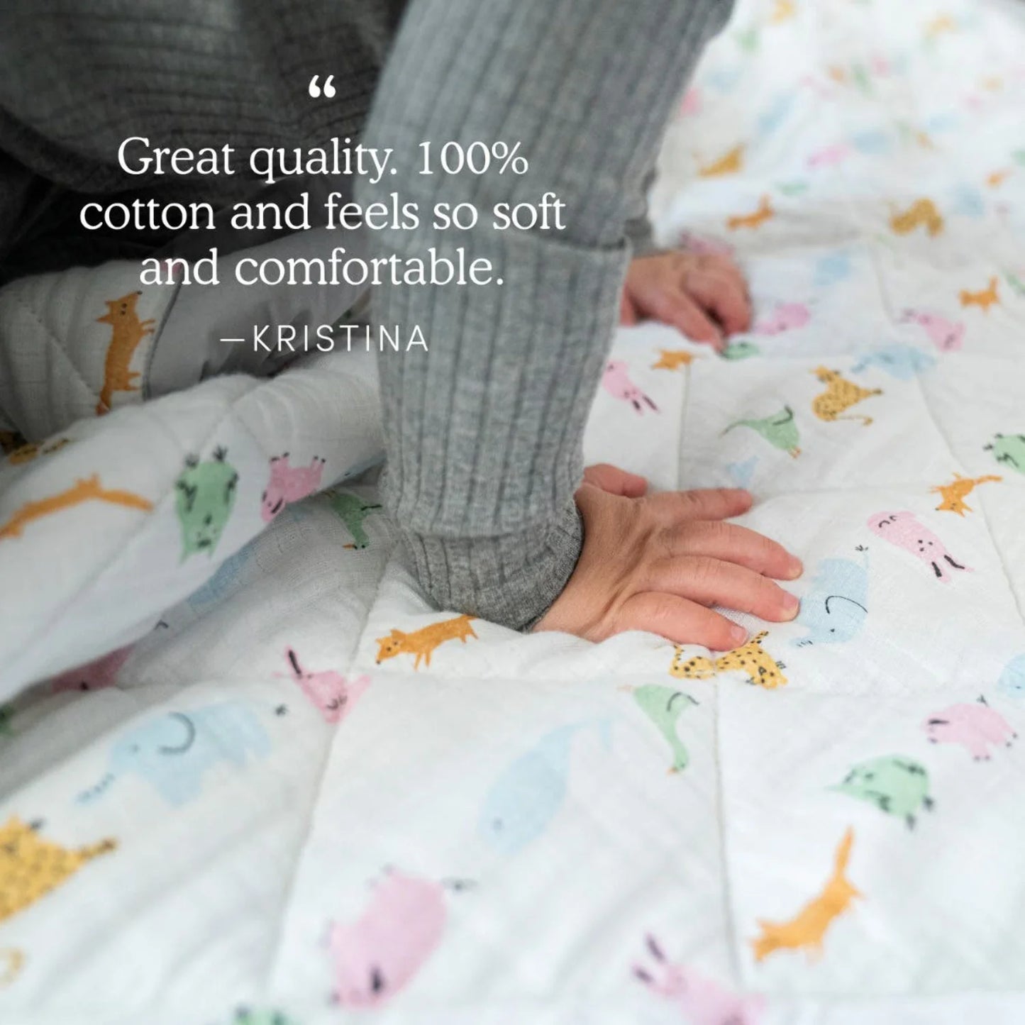 ™ Essentials, Cotton Crib Bedding Set , Alphabet Animals, Unisex, Infants, 3-Piece Set