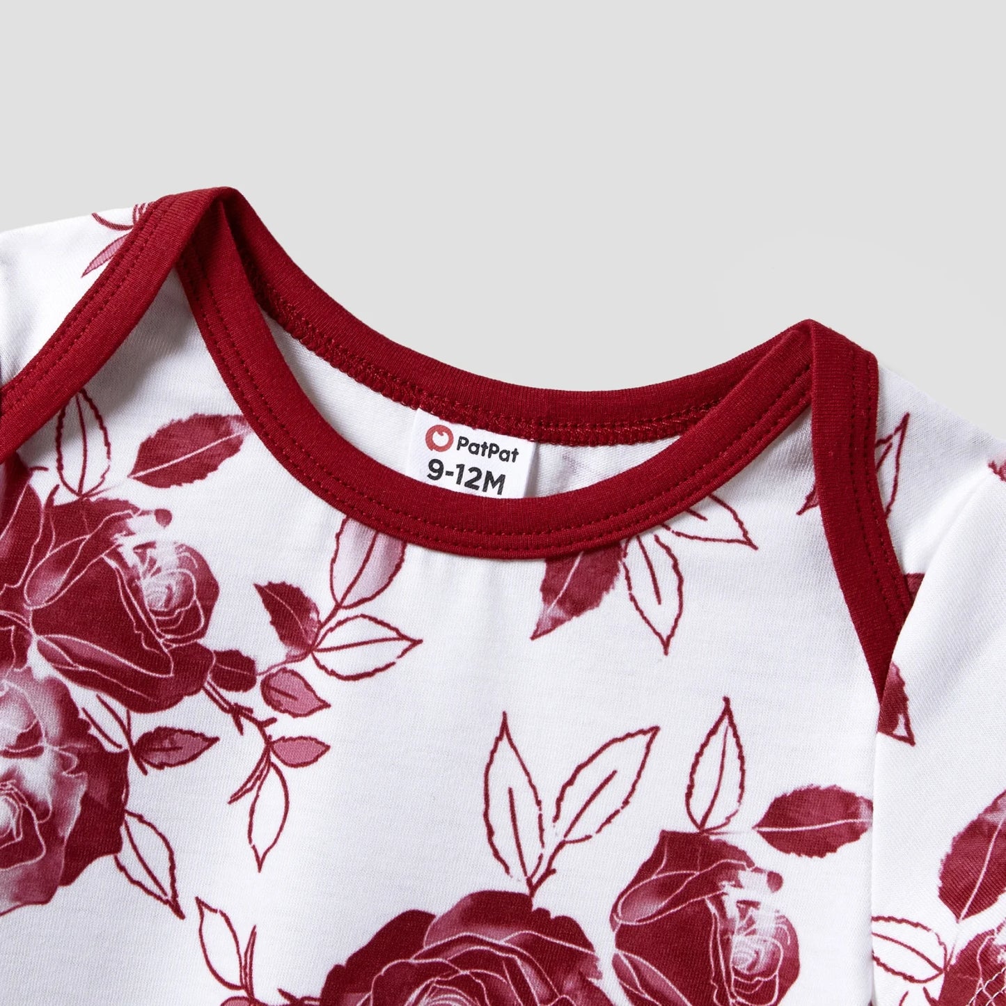 Family Matching Button Belted Spliced A-Line Dress Sets Baby Romper 3-18M