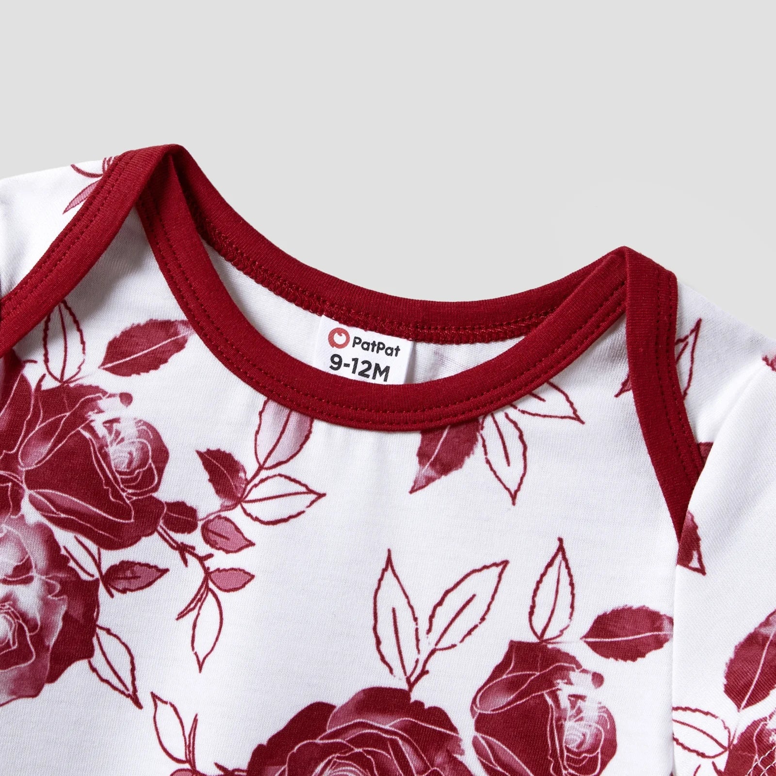 Family Matching Button Belted Spliced A-Line Dress Sets Baby Romper 3-18M