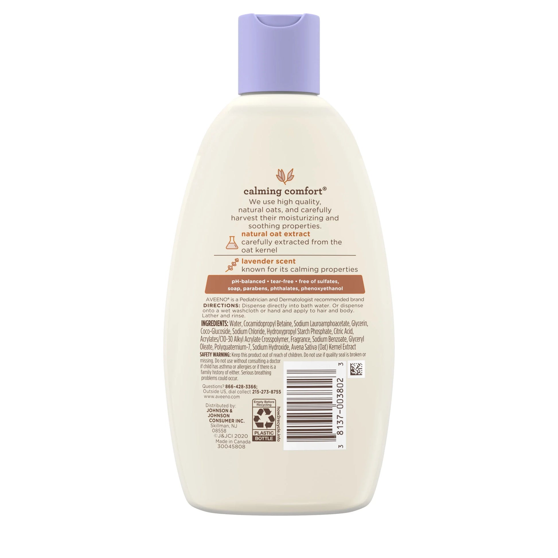 (2 Pack)  Baby Calming Comfort Bath Body Wash, Lavender & Vanilla, 8 Fl Oz