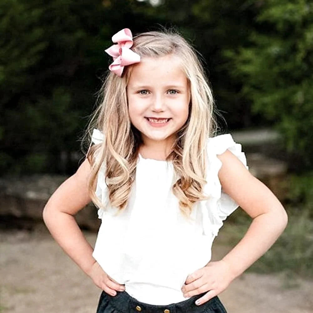 80 Pcs Hair Accessories for Girls, 3" Hair Bows Alligator Clips for Babies Toddlers Teens