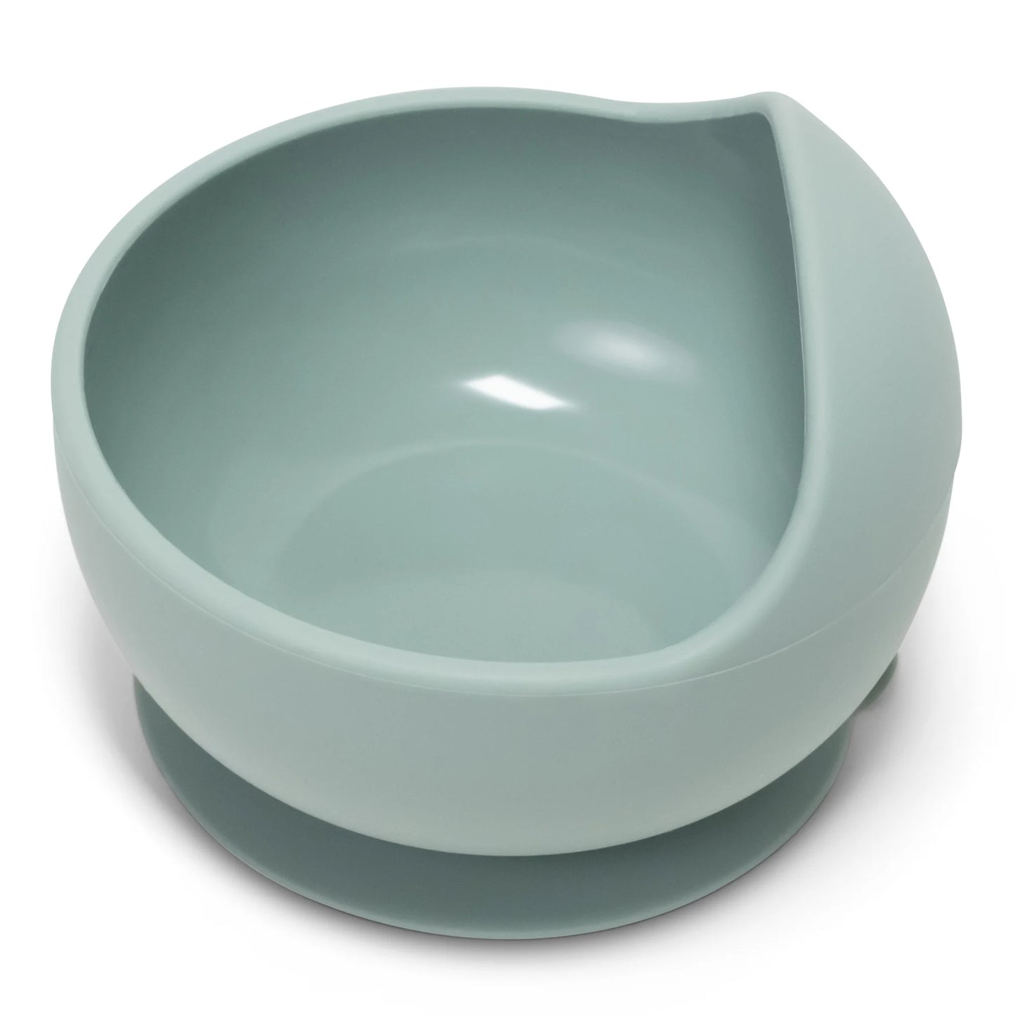 5-Piece Baby-Led Weaning Silicone Tableware, Infants and Toddlers, Sage Green
