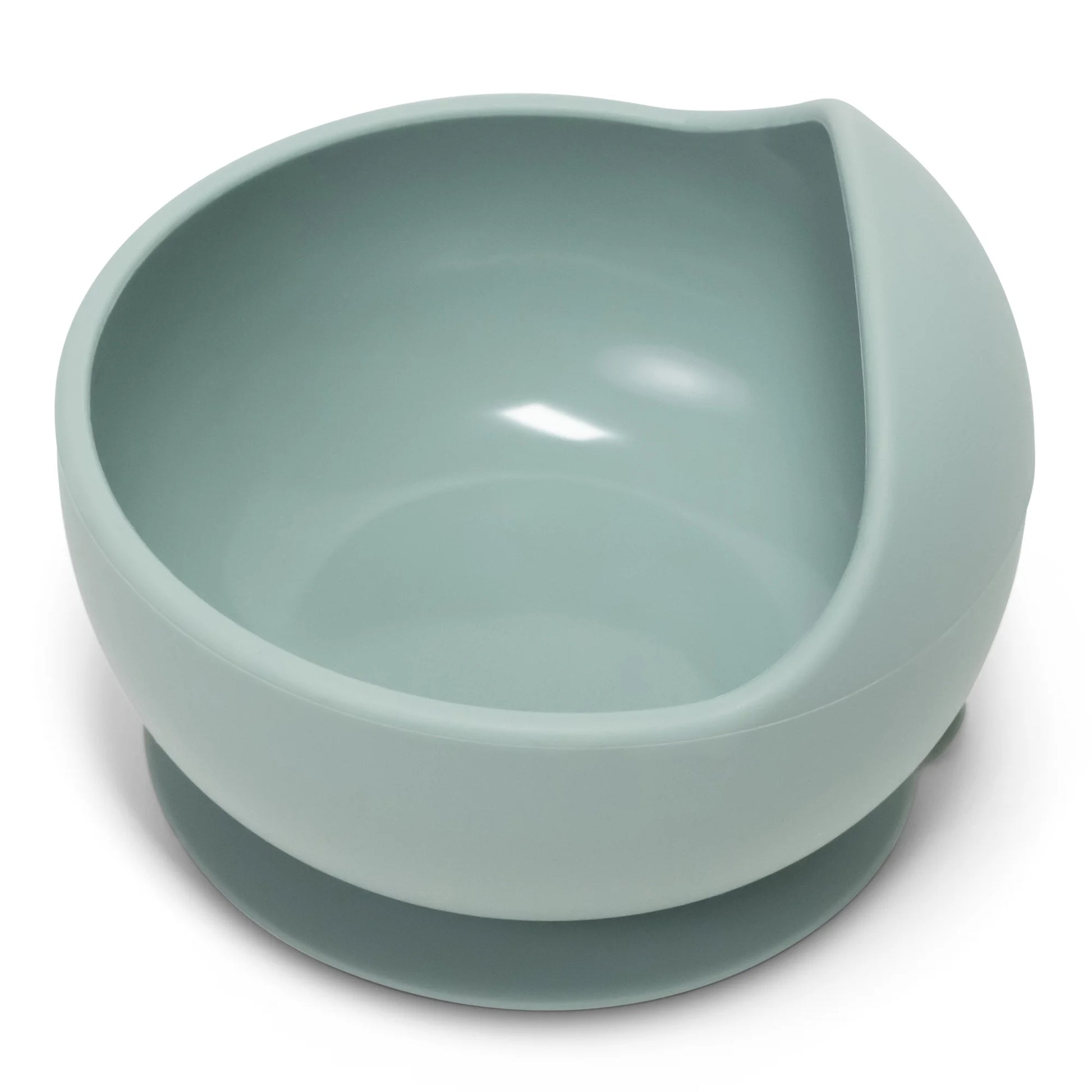 5-Piece Baby-Led Weaning Silicone Tableware, Infants and Toddlers, Sage Green