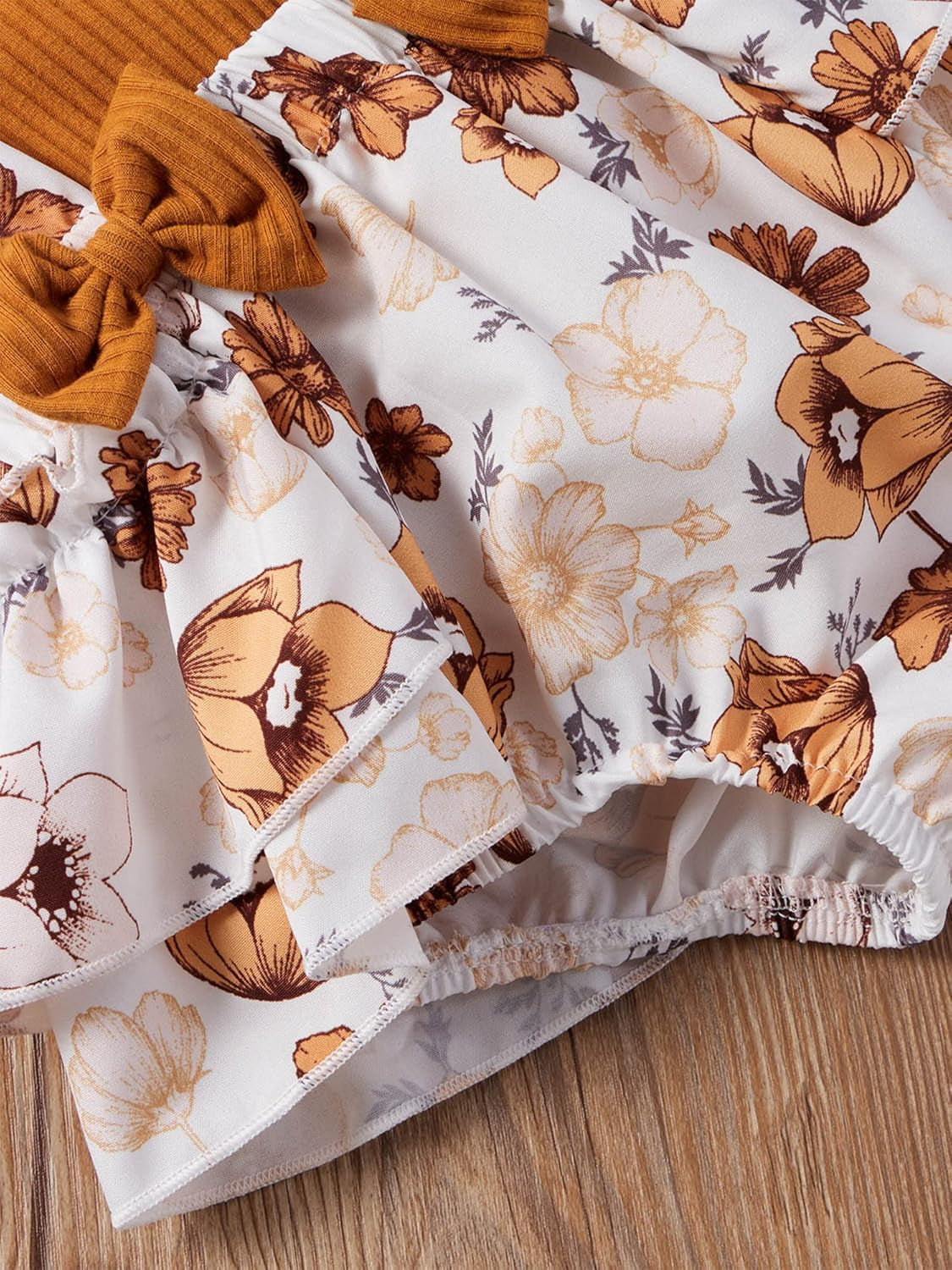 Newborn Baby Girl Clothes Romper Ruffle Short Sleeve Ribbed Tops Summer Infant Outfits Set